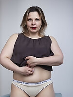 Hairy woman pussy pics of big lady undressing and showing assets